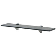 Mensola/armadietto in vetro da parete 50 x 20 cm spessore 8 mm nero 2702153/2