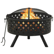 Braciere con Attizzatoio 68 cm XXL in Acciaio cod mxl 77315