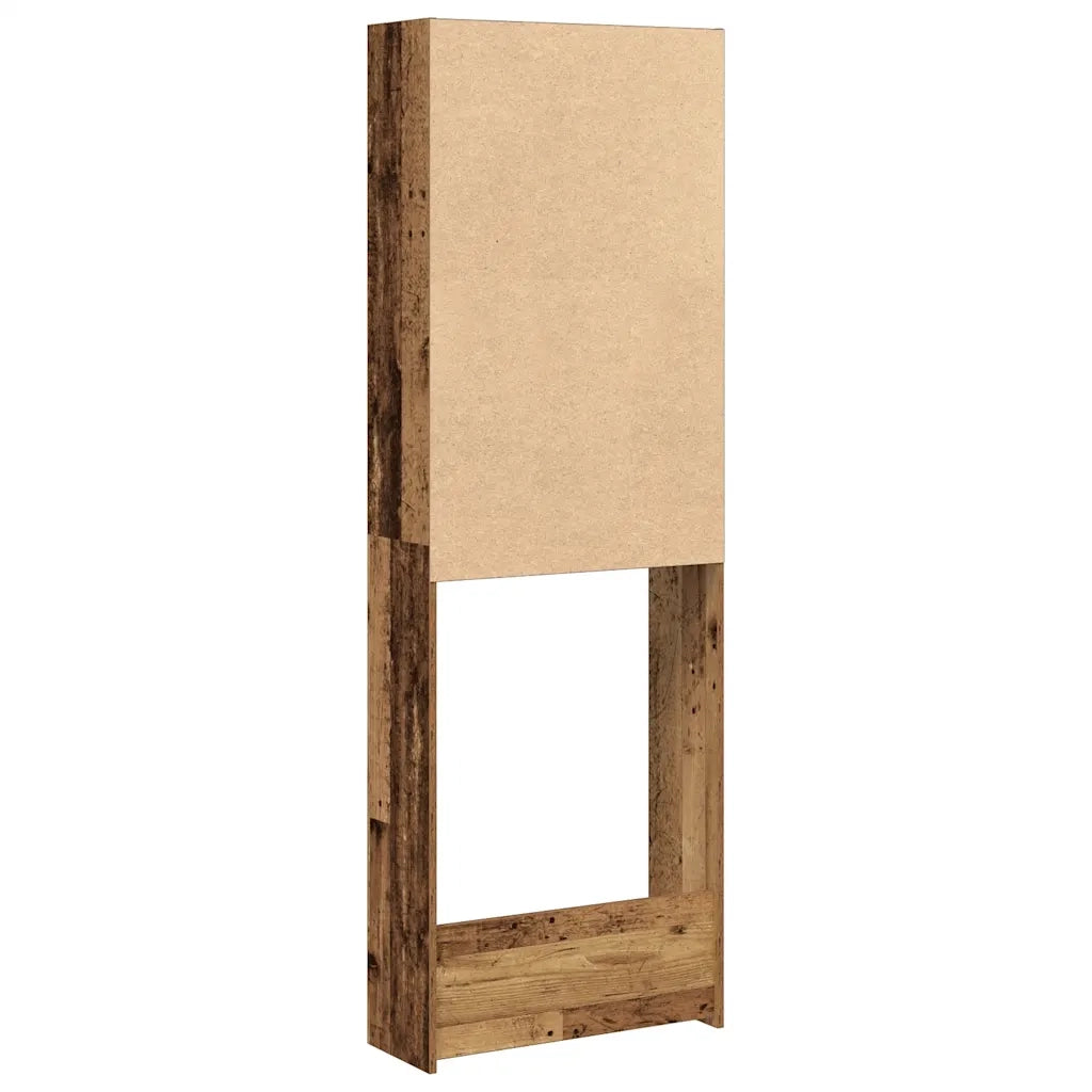 Mobile per Lavatrice Legno Antico 64x24x190 cm CFW1317130