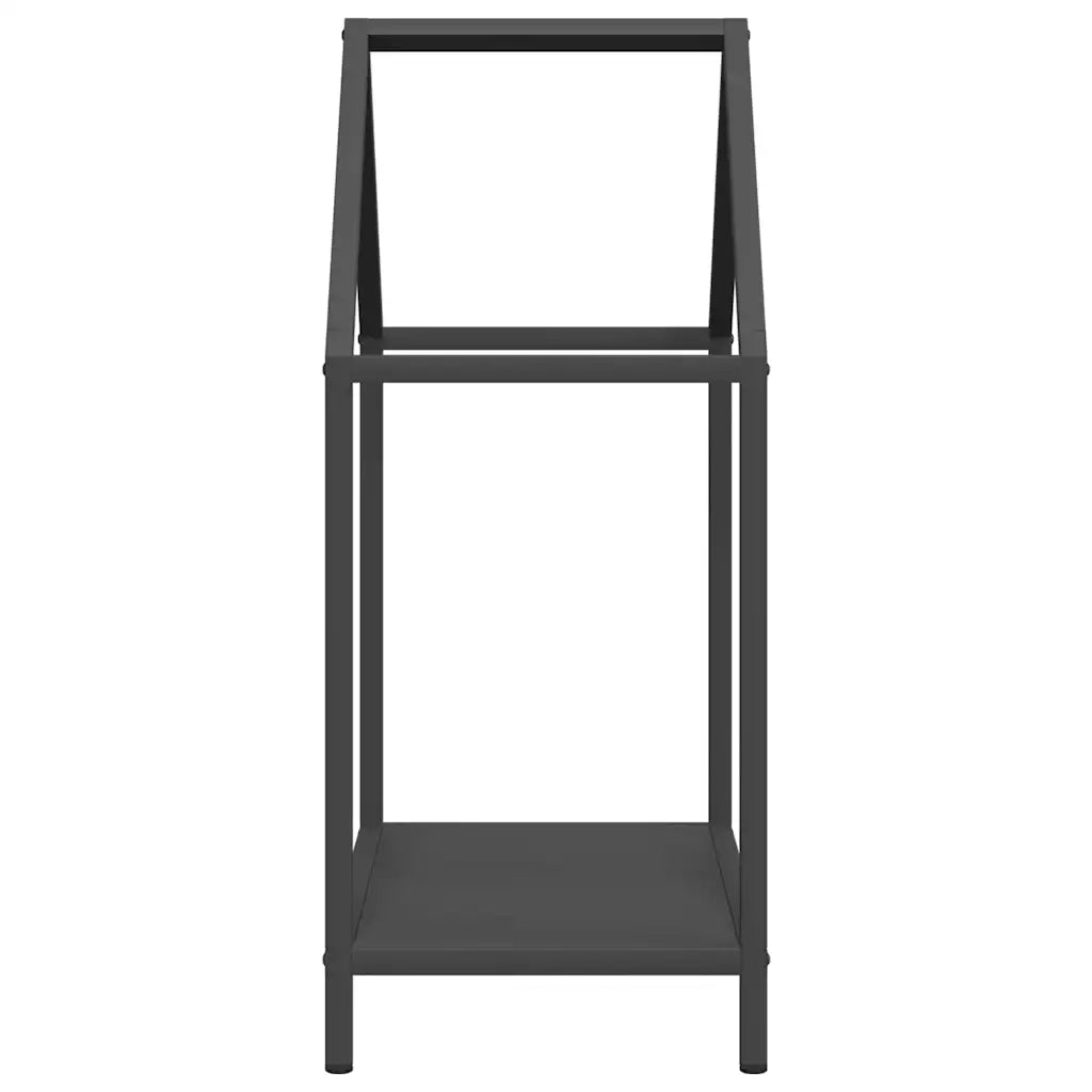 Rastrelliera per Legna da Ardere Nera 40x25x60 cm CFW6071335