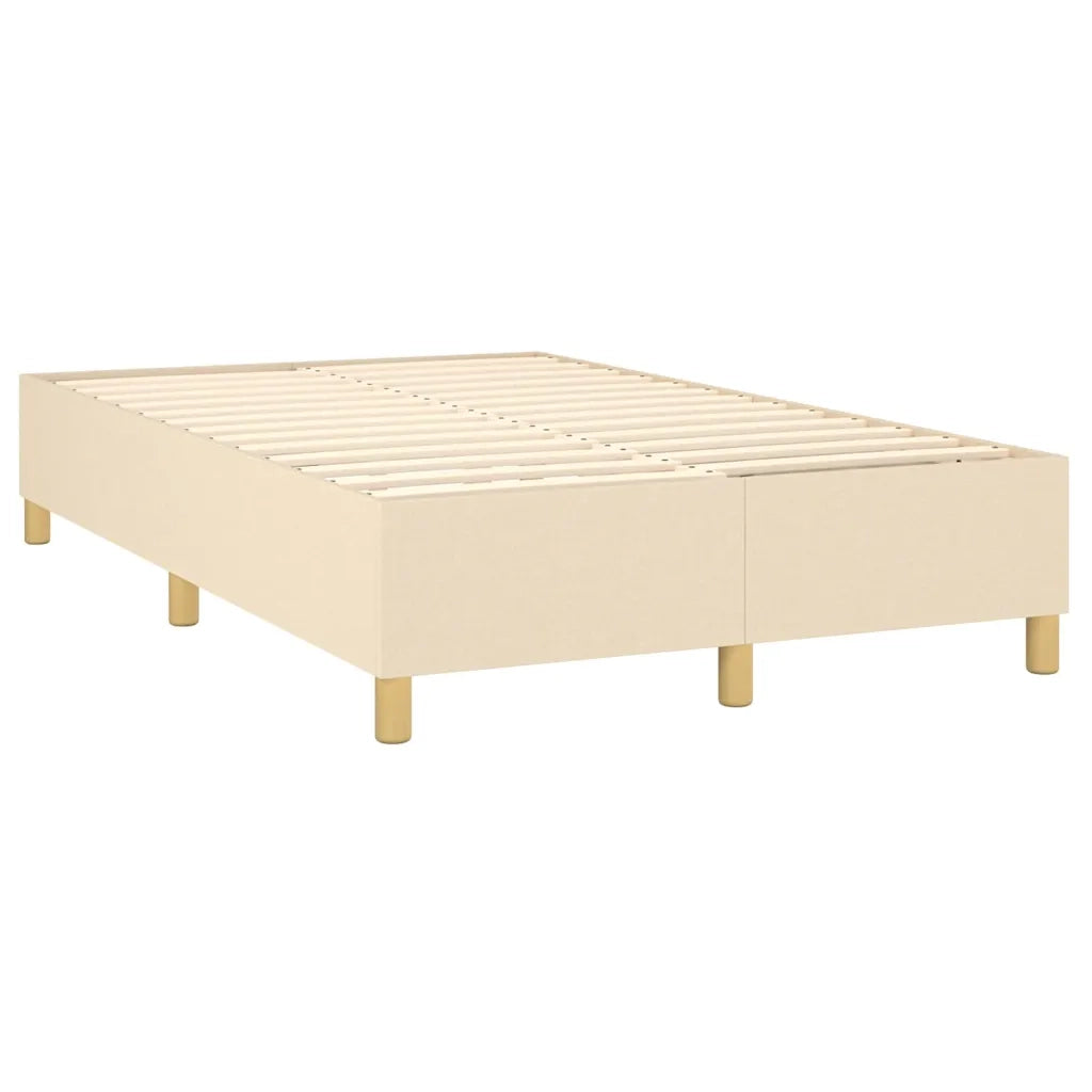 Giroletto a Molle con Materasso Crema 120x190 cm in Tessuto 3269949