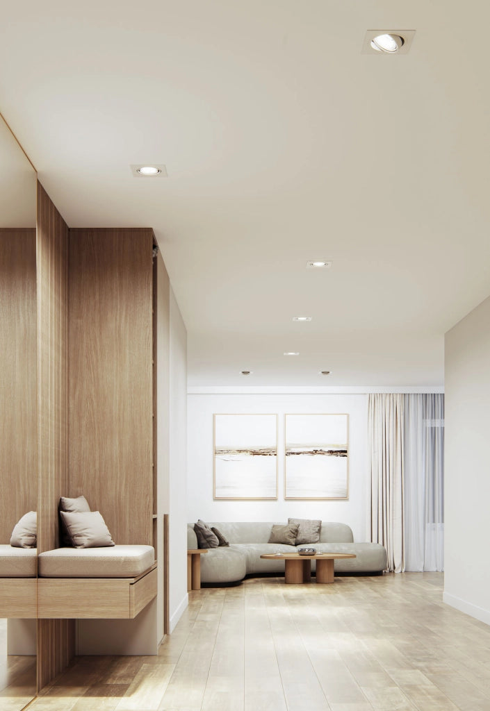 Avant Faretto da Incasso Orientabile Serie SQ 111mm per Lampadina GU10, Struttura in Alluminio Estruso, Finitura Nero Opaco, Grado di Protezione IP20