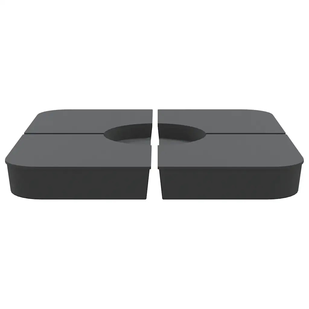 Set Base per Ombrellone 4 pz con Supporto a Croce 100 kg PP CFW7135178