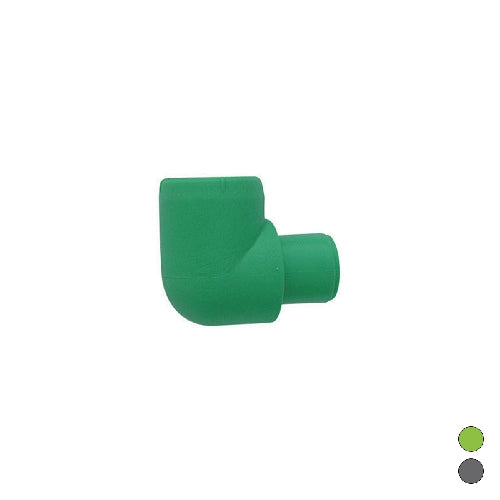GOMITO LISCIO 90  °  MF IN POLIPROPILENE- Diam. 20 Grigio- DH- pezzi 1