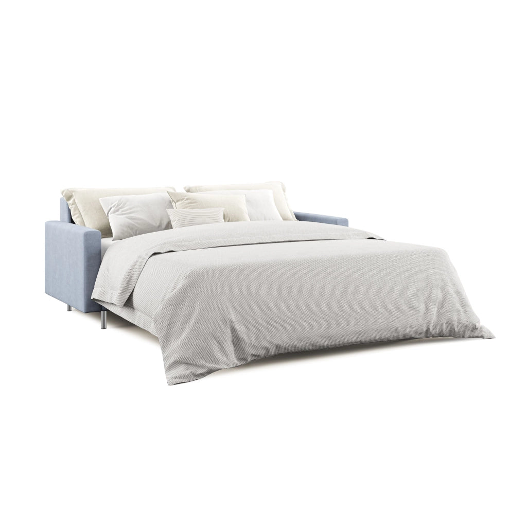 Megan Divano letto matrimoniale in microfibra smacchiabile T11 208 cm (mat. 160x197) carta da zucchero