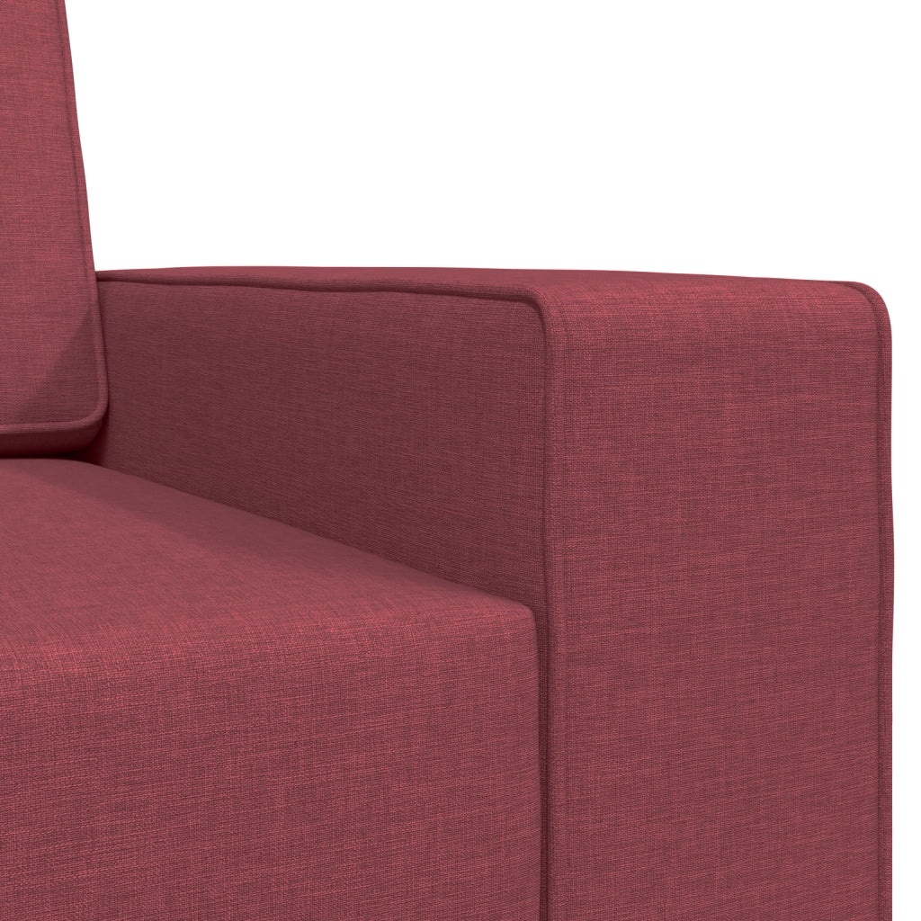 Divano Letto 2 in 1 Rosso Vino 245x150x60.5 cm Tessuto
