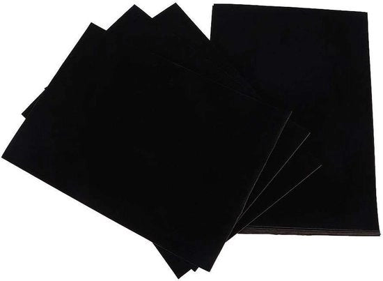 Papier Fluwelen Massaal Liner Zelfklevend - Multifunzionale - 10 pezzi - Cassa per Gioielli Arte e Manufatti - Tela soffice.