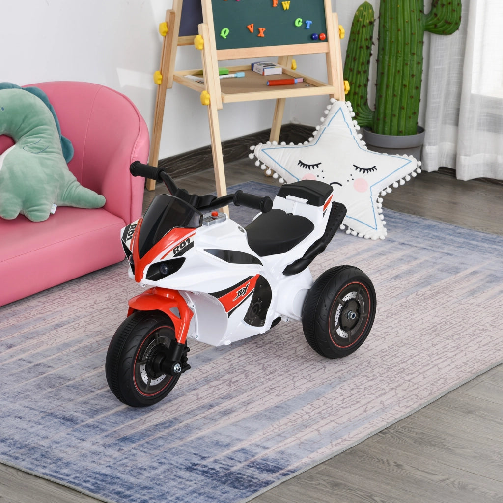 Laufrad per Bambini 18-36 Mesi con Luce e Musica ¨C zephmum ¨C Bianco/Rosso