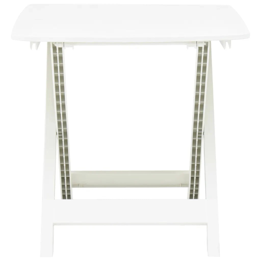 Tavolo da Giardino Bianco 79x72x70 cm Plastica  cod mxl 45490