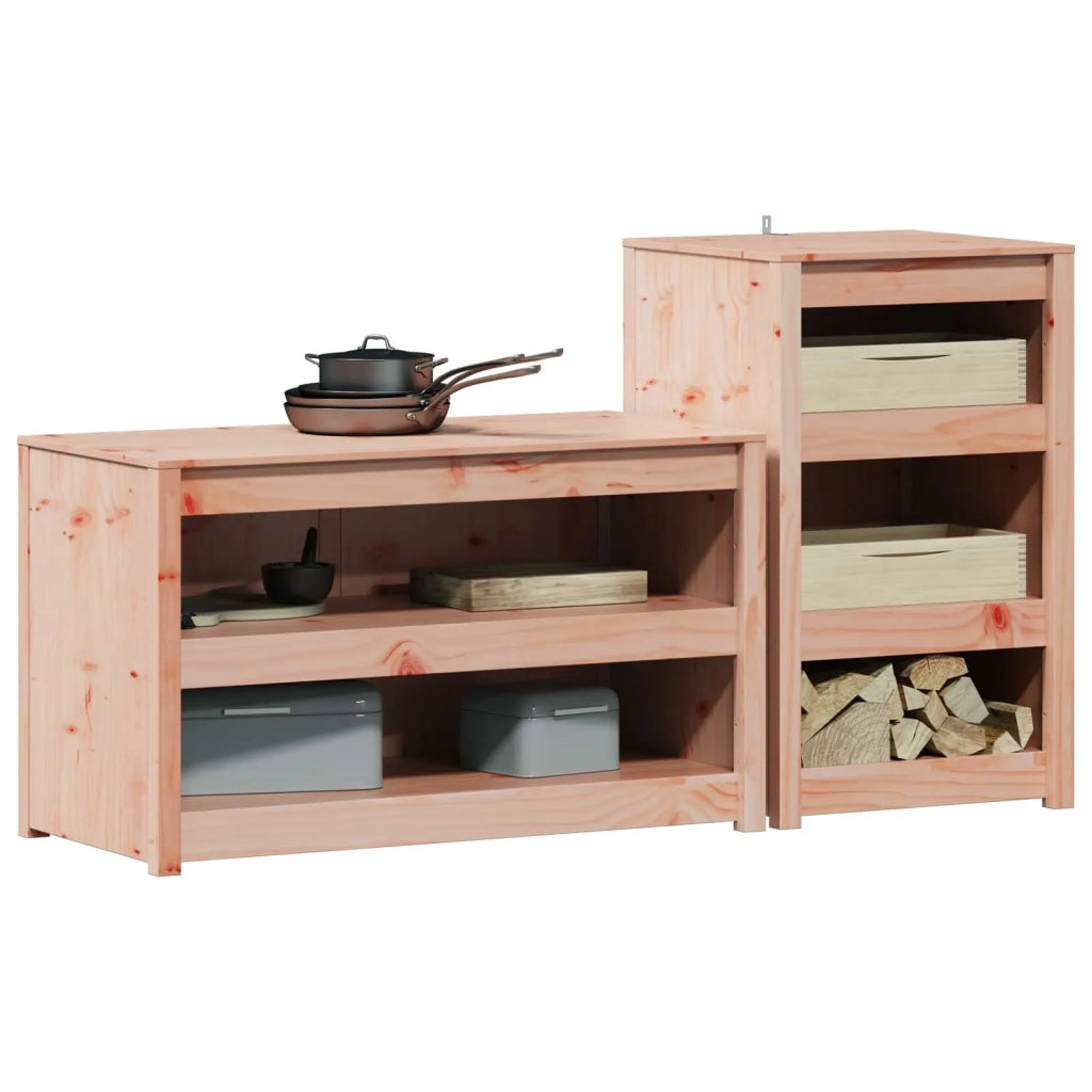 Mobile da cucina da esterno MEPPEL 2 pz Bianco 3443795