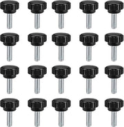 Viti a maniglia 20 pezzi - Viti M6 - Testa a guscio - Lunghezza del filo 15mm - Diametro 20mm - Maniglia comoda - Viti a maniglia