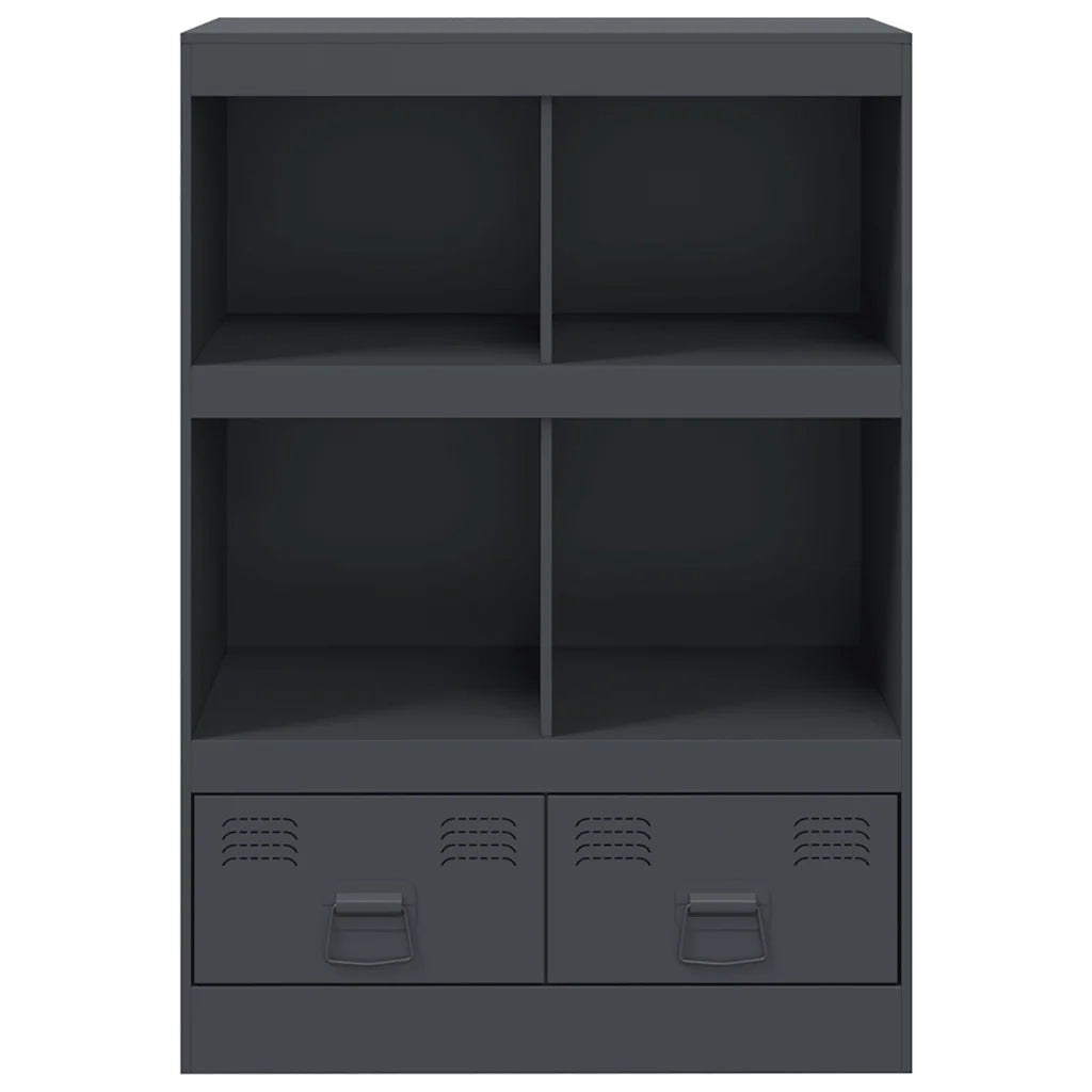 Credenza | Madia | Buffet da pranzo | Armadio da pranzo Antracite 67x39x95 cm in Acciaio