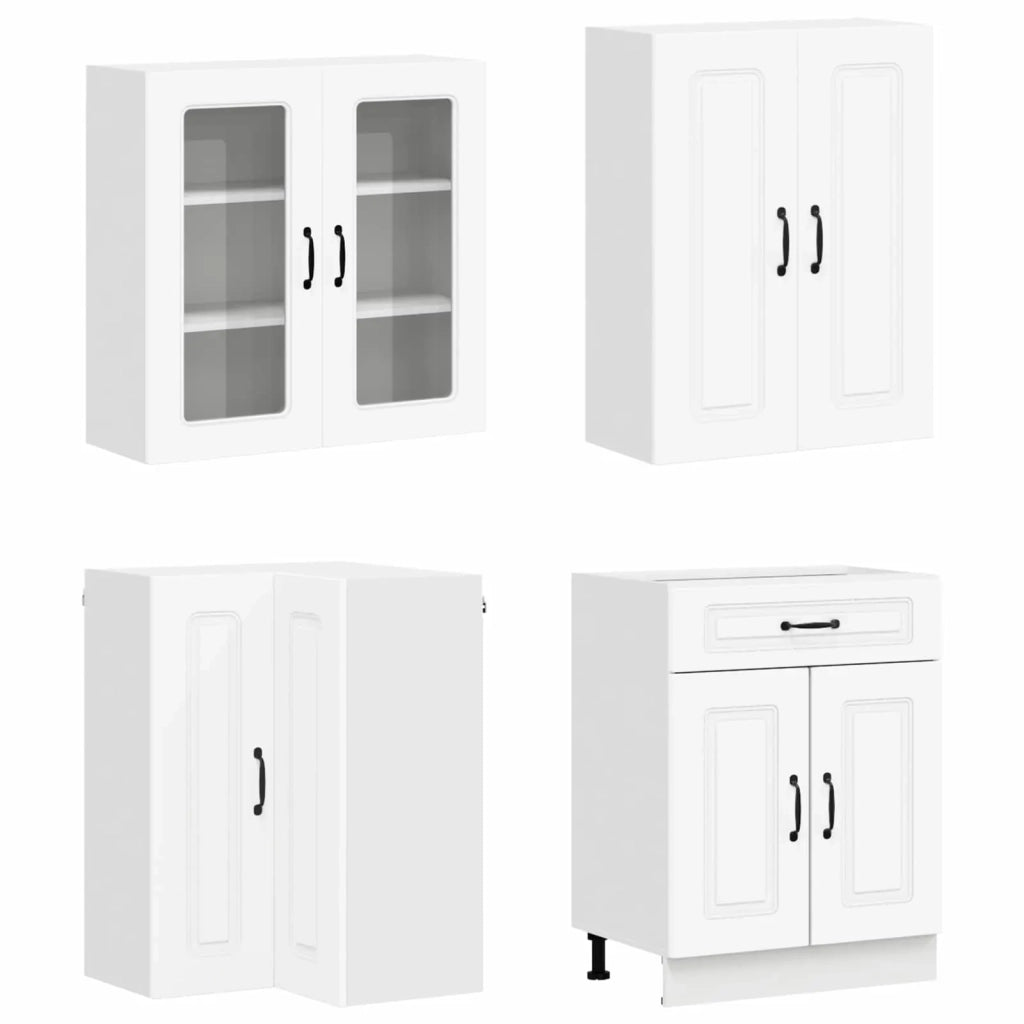 Unità Cucina KALMAR 8 pcs Bianco Legno ingegnerizzato 3438447
