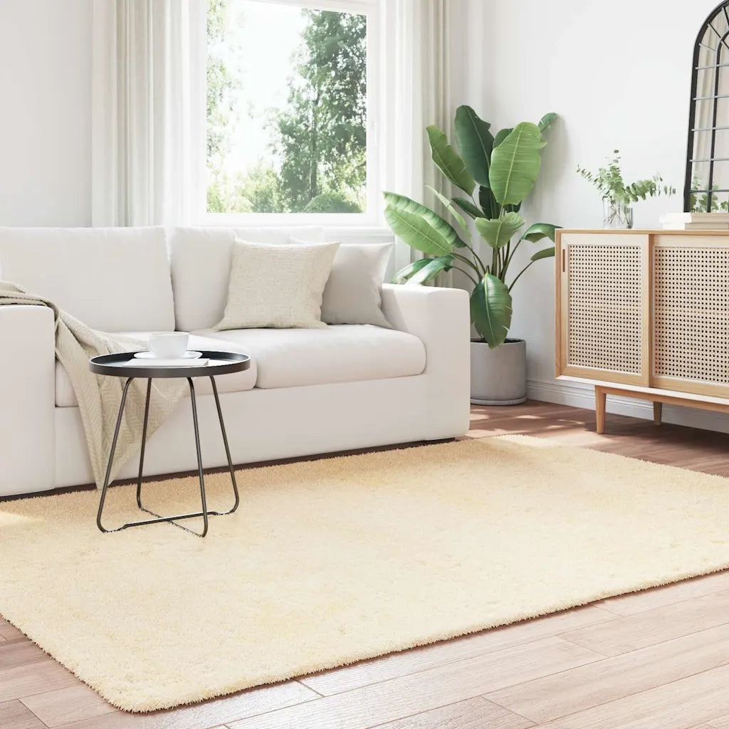 Tappeto del soggiorno | Tappeto Shaggy a Pelo Lungo NAVARRA Crema 160x230 cm poliestere