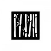 BAMBU - Pannello in PVC traforato - Parasole Misura: 98x98 cm, Colore: nero
