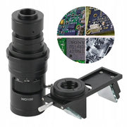 Mikroscopio Digitale HDMI VGA USB Rosfix Zoom WD100 – Zoom Continuo 0,7x-5x, Modulo 3D Rotante, Montaggio C-Mount