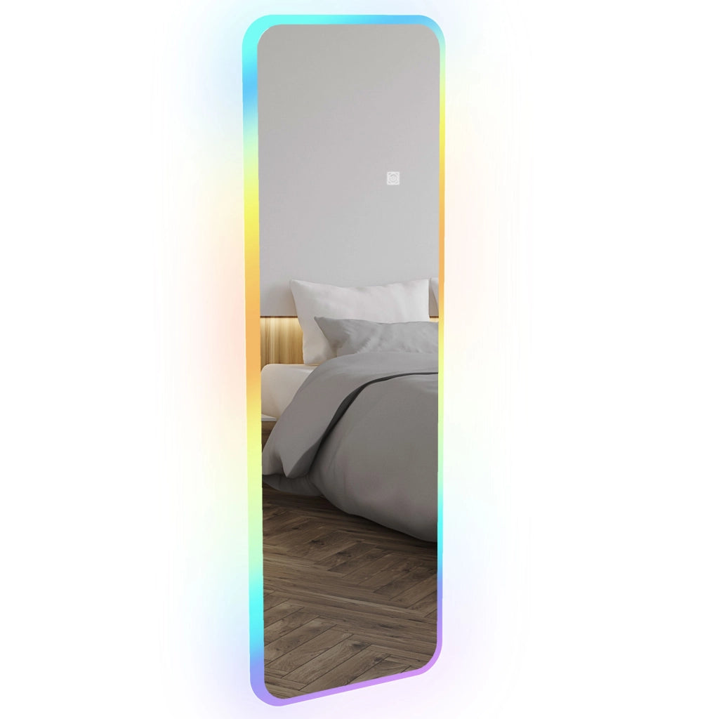 Specchio a Pieno Corpo con Luci LED ¨C Zephmum ¨C 120x40 cm Colori RGB