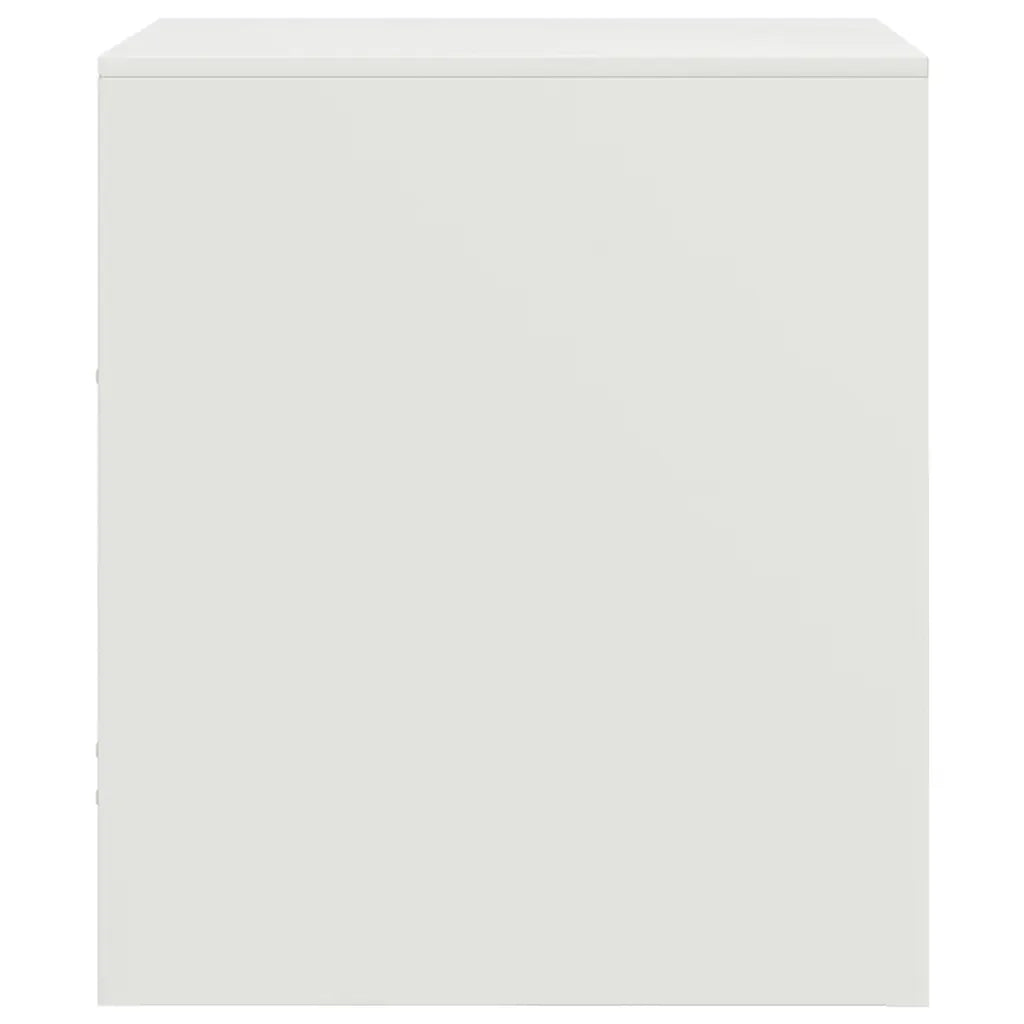 Comodini 2 pz Bianchi 34,5x39x44 cm in Acciaio
