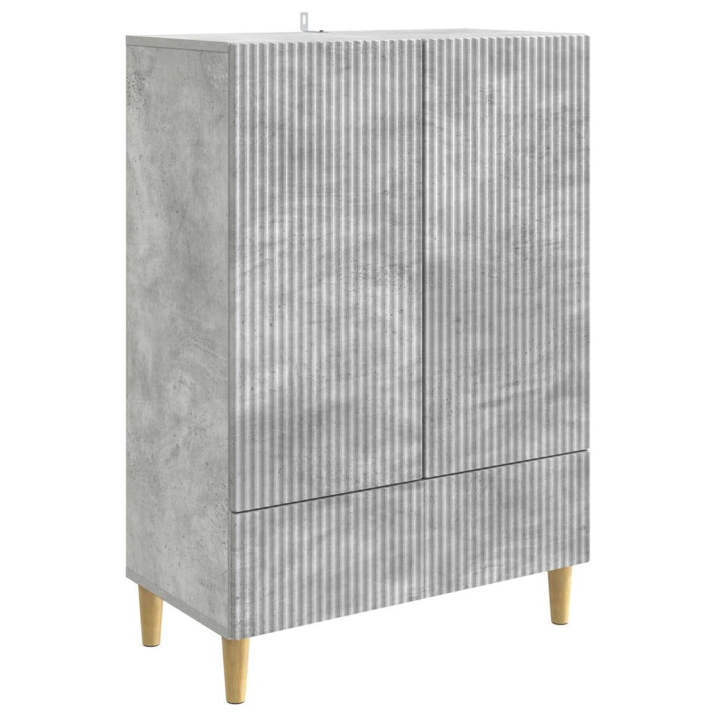 Credenza Grigio Cemento 66 x 34,5 x 95 cm Legno ingegnerizzato