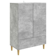 Credenza Grigio Cemento 66 x 34,5 x 95 cm Legno ingegnerizzato