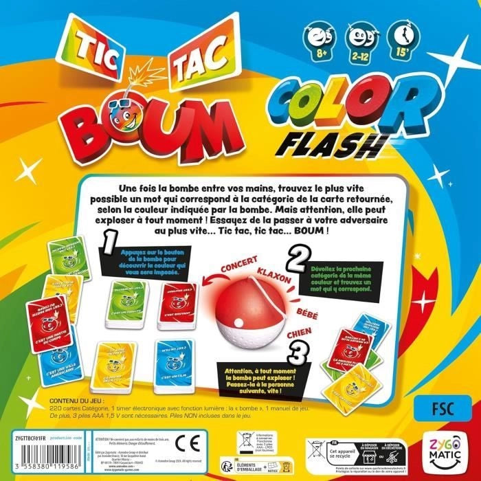 Flash a colori Tic Tac Boum