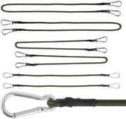 6 Set di cinghie per bicicletta con anello di lancio, espansione con anello di lancio, 2 * 120 cm, 2 * 90 cm, 2 * 60 cm cinghie per bicicletta con ganci per bicicletta, carico, campeggio