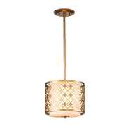 Lampada a sospensione Elstead Ziggy oro laccato 2xE14