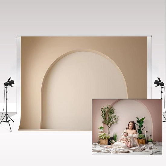 Fotografia di Fondale 2,2 x 1,5 m - Microfibra - Stile Bohemiano - Decorazione per Parete Retro - Fotostudio - Blocca la Luce - Fondale per Fotografia