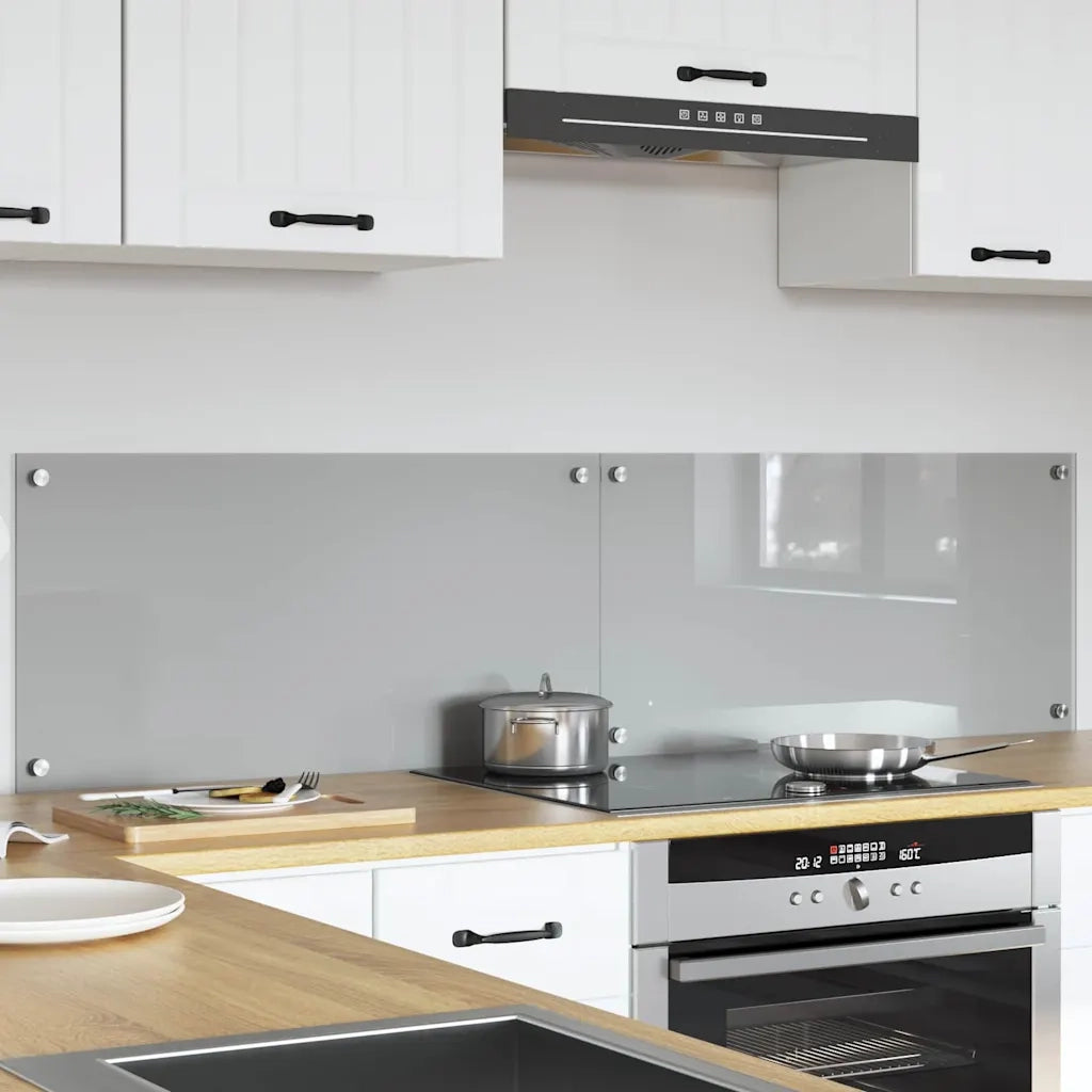Schienale da cucina 2 pcs Grigio chiaro 80 x 40 cm 3415449