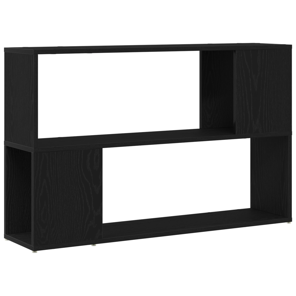 Libreria  Nero Rovere 100x24x63 cm in Legno Ingegnerizzato