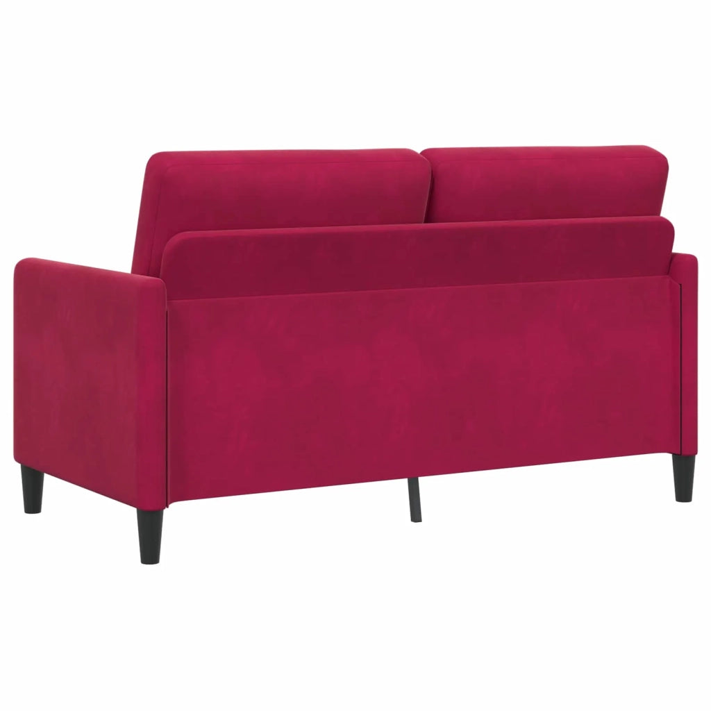 Divano con Storage Rosso Vino 152 x 78 x 87 cm Poliestere 42036938