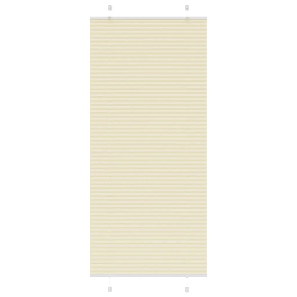 Tenda Plissettata Crema 85x200 cm Larghezza Tessuto 84,4 cm