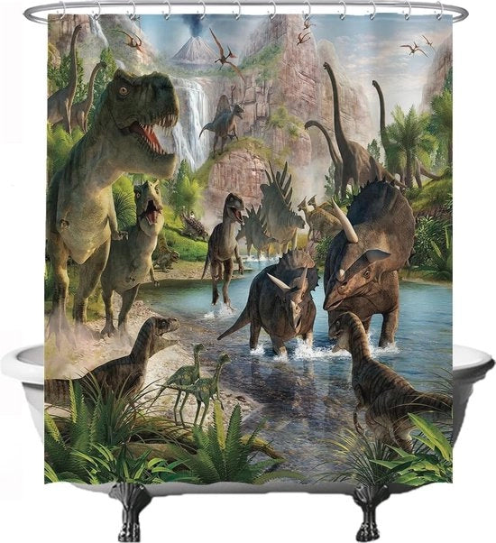 Douchegordino a Vaporescopio 180 x 200 cm - Lavabile in Lavatrice - Antimuffa - Impermeabile all'Acqua