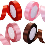 Cadeaulint 4 Rolli - Decorativo - Lint per Tessuti - Pacchetto di Regalo per Fai da Te - Flessibile Poliestere - 2 cm x 22 m