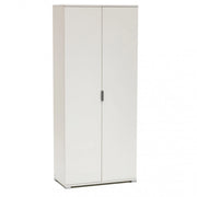 Armadio 2 Ante 75x38x174 h cm in Truciolare bilaminato Bianco