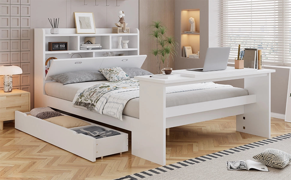 letto singolo legno bianco 140x200 cm