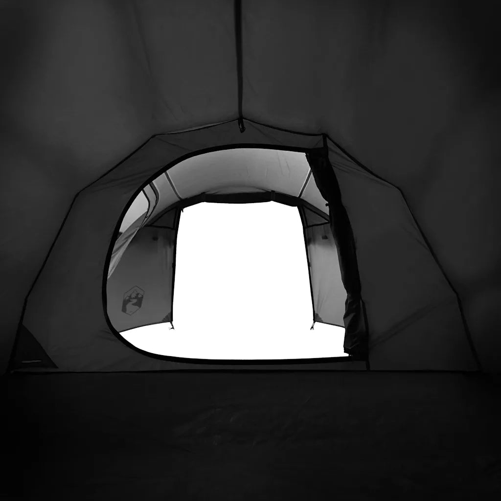 Tenda Campeggio a Tunnel 2 Persone Bianca Tessuto Impermeabile 94389