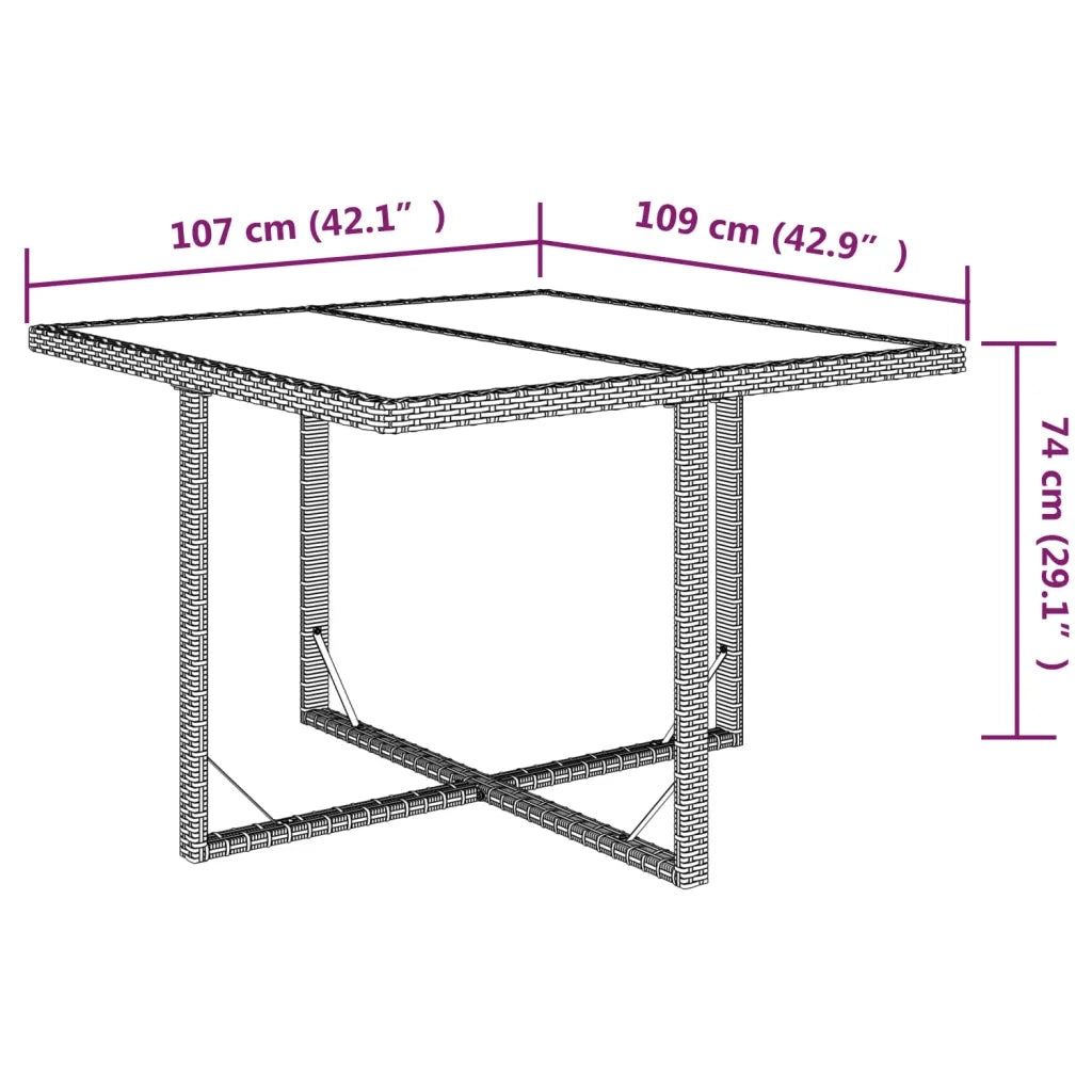 Set Divani da Giardino 9 pz con Cuscini in Polyrattan Marrone 3095513