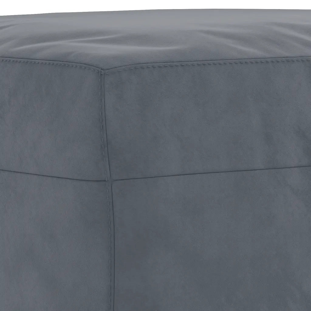 Set di Divani 4 pz con Cuscini Grigio Scuro in Velluto