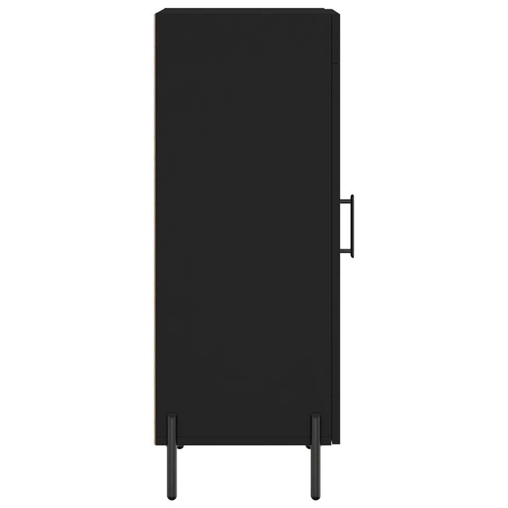 Credenza Nero 34,5x34x90 cm in Legno Multistrato 828805