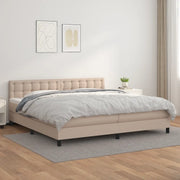 Giroletto a Molle con Materasso Cappuccino 200x200cm Similpelle cod mxl 64809
