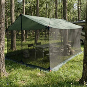 Telo da campeggio con pareti in rete Verde militare 42028566