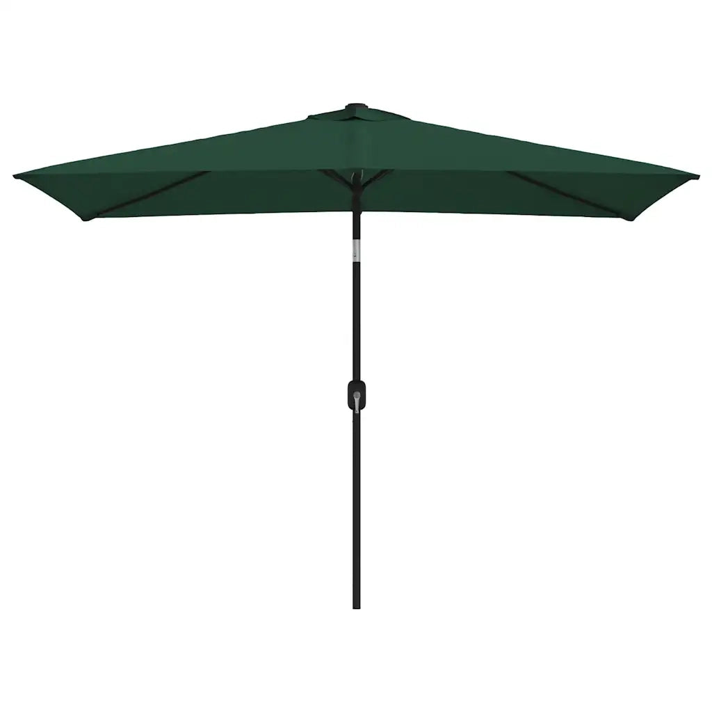 Parasole-Ombrellone da giardino 200 x 300 cm Verde Rettangolare