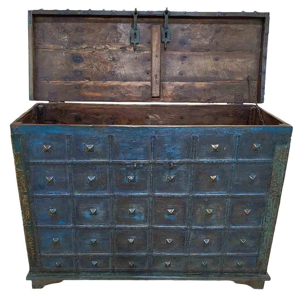 Baule in legno fatta a mano 136x48x91h cm
