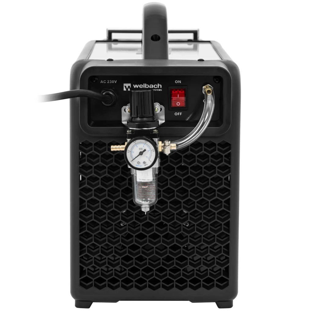 Saldatrice professionale combinata TIG AC DC MMA taglio 250 A 50 A ciclo di lavoro 60% pulsato acciaio bianco 14_0009666