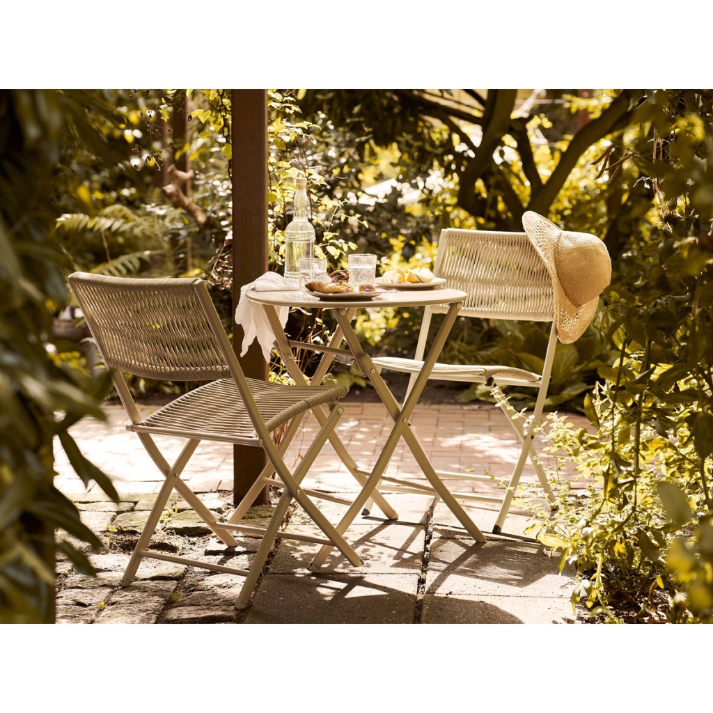 Set di 3 Mobili da Giardino Arcas, Marrone, Metallo, 60x60x71 cm