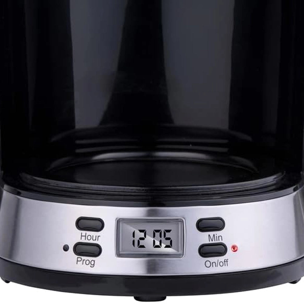 Macchina da Caffè con Filtro Caffettiera 1000 W Caraffa da 1,5 Litri 12 Tazzine