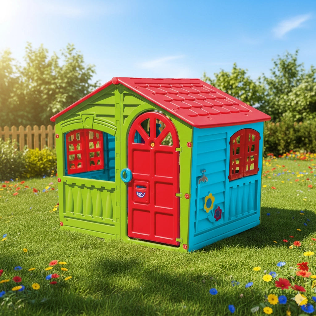 Casetta Gioco per Bambini 130x111x115 cm House of Fun in Plastica