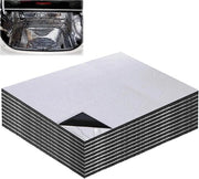 Tappeti di isolamento per auto - 10 pezzi - 40x25cm - isolamento acustico - autofissanti - resistente al fuoco - impermeabile all'acqua (5mm)