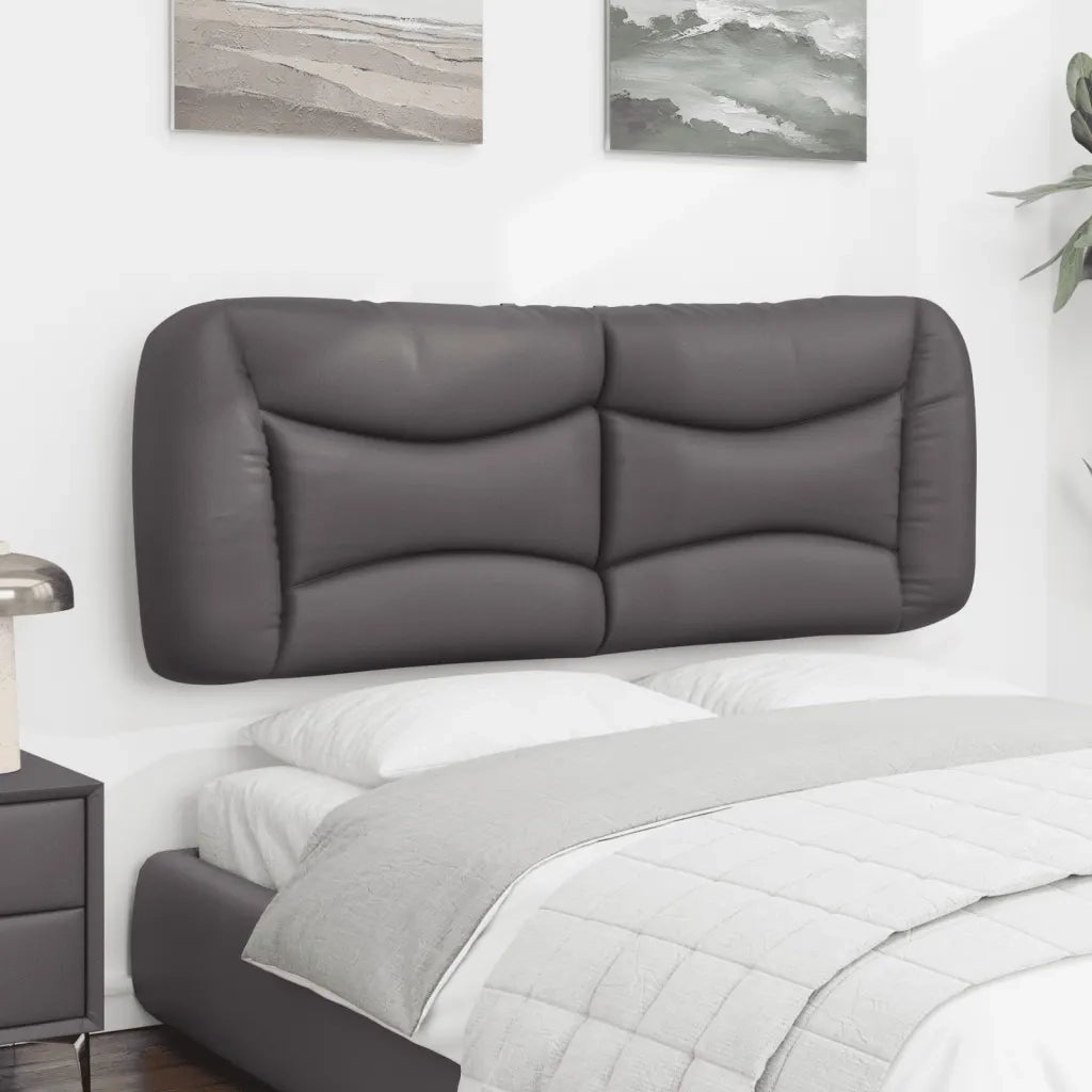Cuscino Testiera Hvar Grigio 140 cm in Similpelle 374586